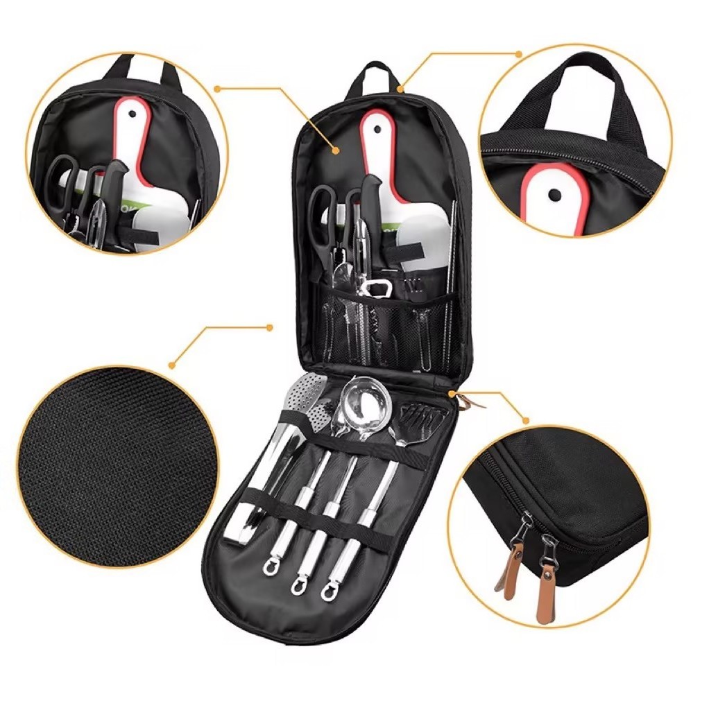 Camping Cooking Utensils Set Portable Picnic outdoor cooking Kit