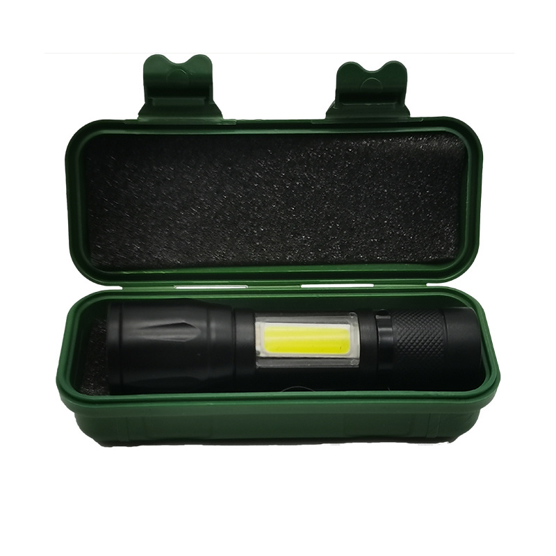 cheap Mini aluminum rechargeable  usb led torch  light with cob flashlight  for sale