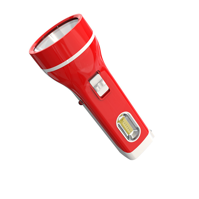 2019 NEW plastic rechargeable solar led torch  for daily life