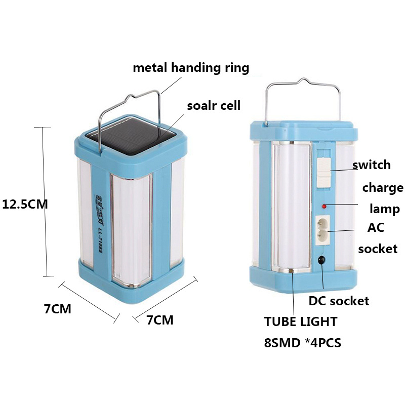 Factory  solar  rechargeable emergency lantern   for camping