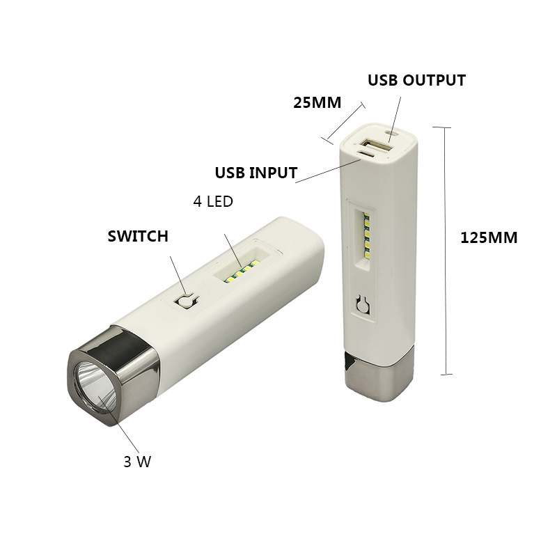 NIGERIA HOTSALE USB rechargeable plastic torch   for sell