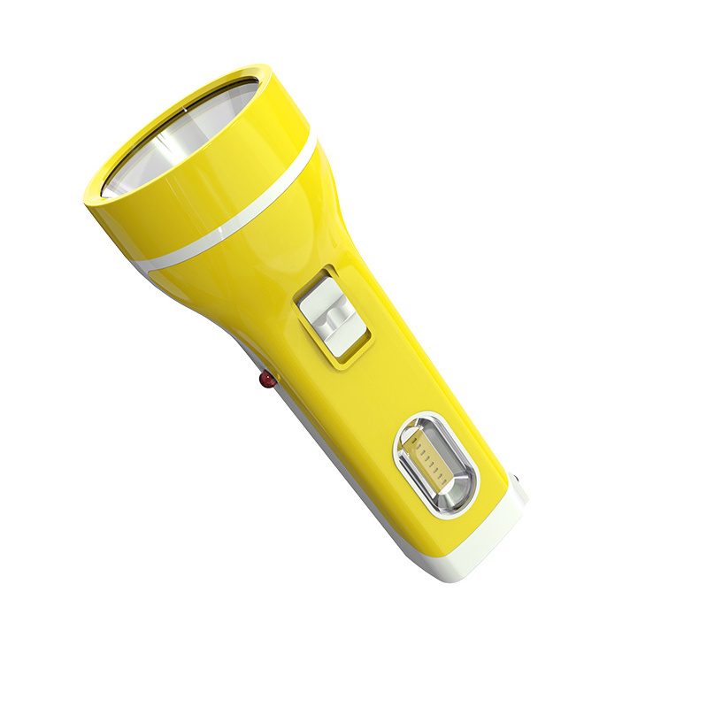 2019 NEW plastic rechargeable solar led torch  for daily life