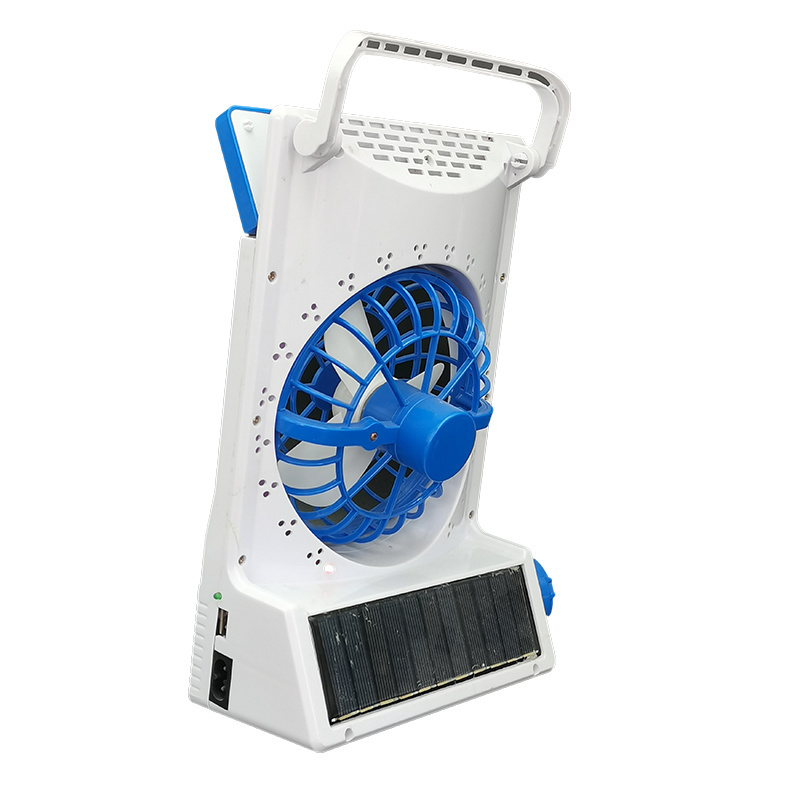 2019  Hot usb   mini solar  rechargeable Fan with light for student