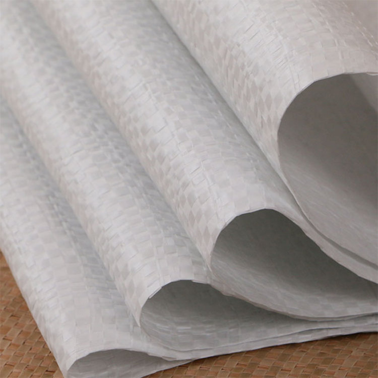 China Polypropylene Sack 25Kg 50Kg Plastic Sand Cement Packaging Bags Plain White Woven PP Bag