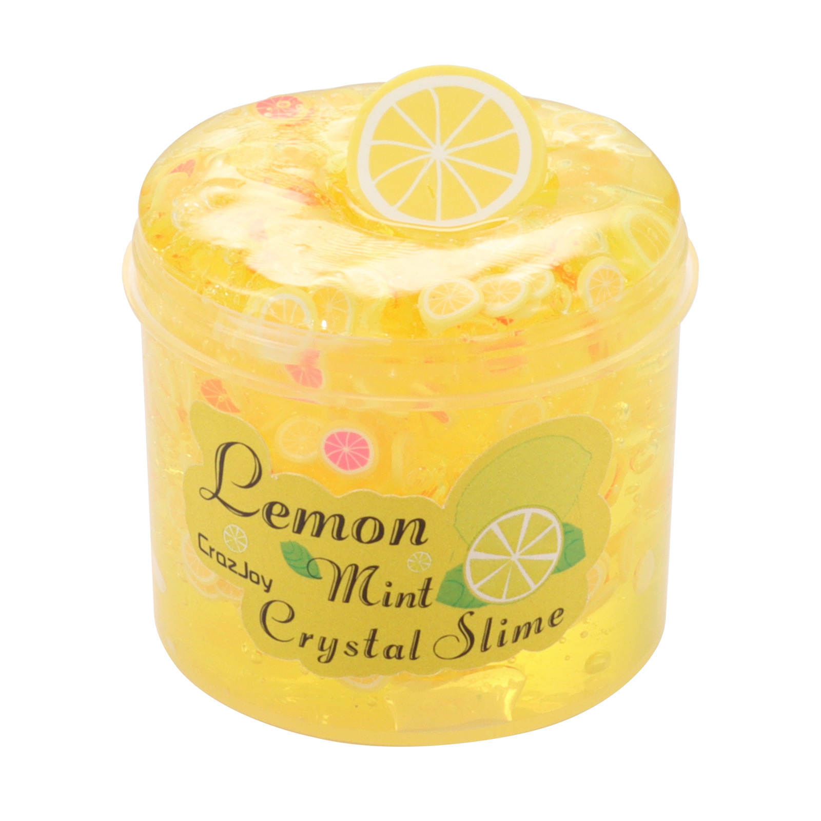 Crystal Clay Slime Fruit Puree Coconut Puree Soft Pottery Slice Fruit Slices Dough Decompression Toy 70ml