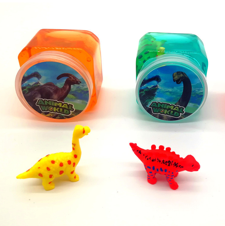 2023 Custom DIY Slime toys for children kids colorful super cool making gifts  dinosaur Slime in can