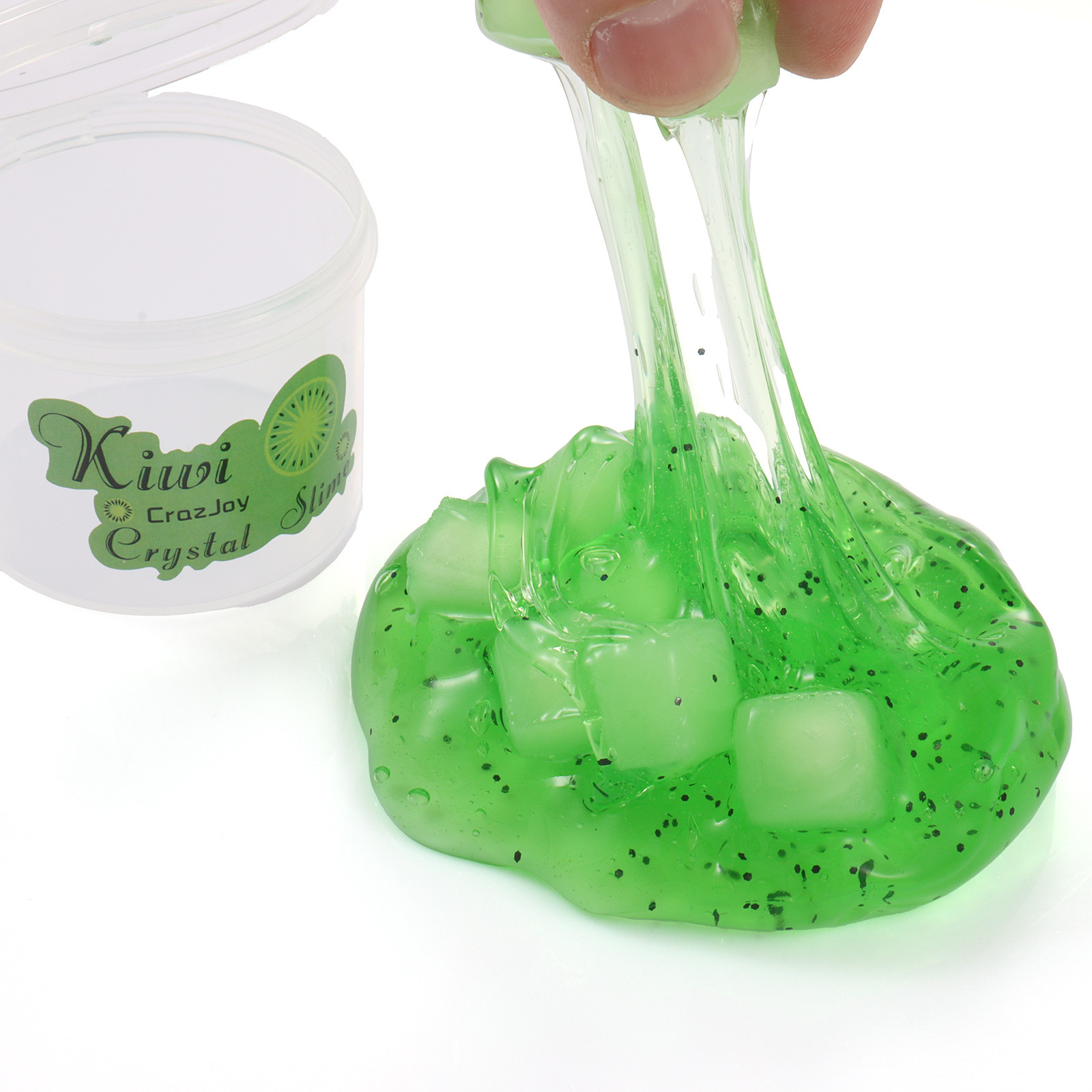 Crystal Clay Slime Fruit Puree Coconut Puree Soft Pottery Slice Fruit Slices Dough Decompression Toy 70ml