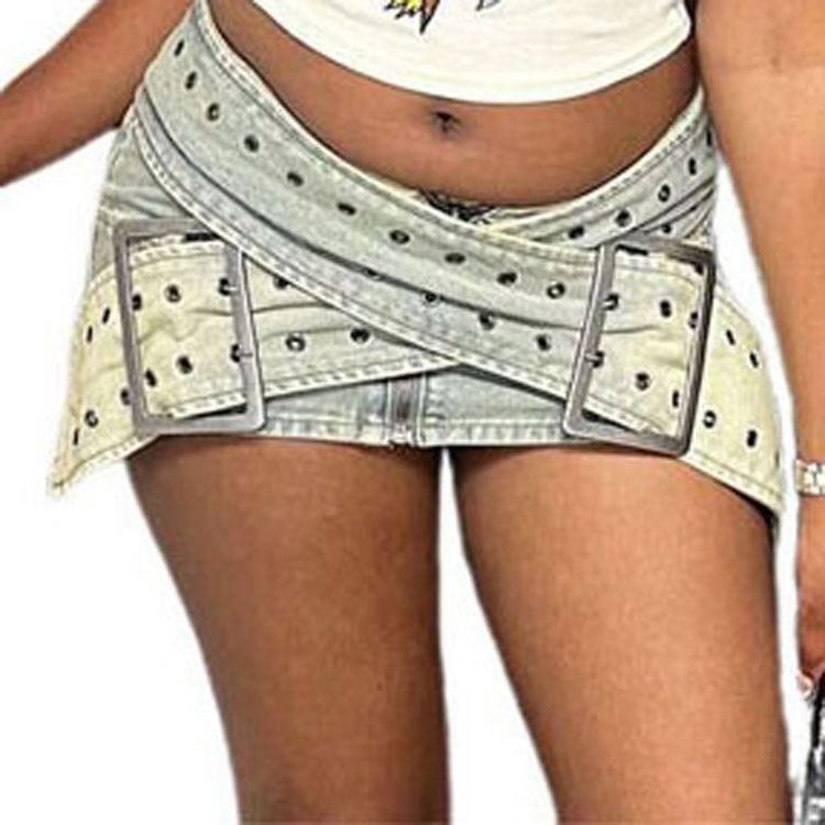 2024 women's clothing jean skirts with design for ladies mini shorts