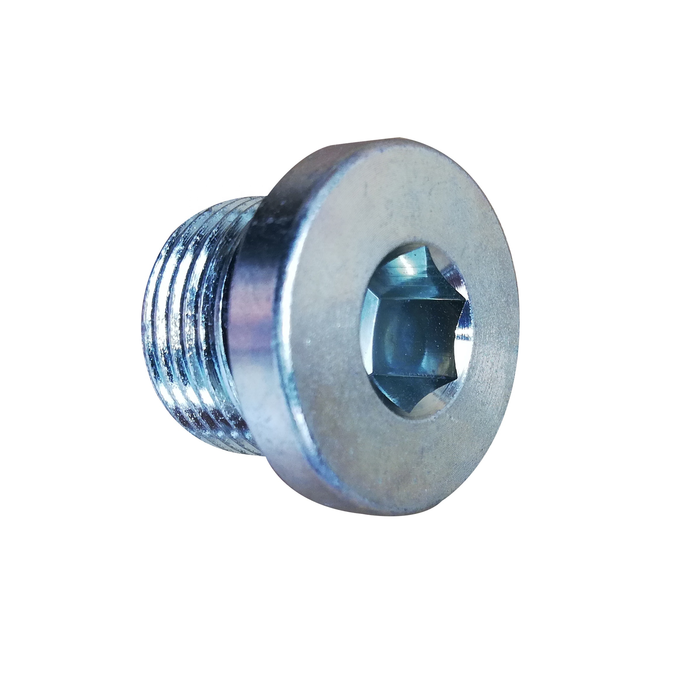 Sanheng hydraulic BSP male captive seal plugs Hollow Hex plug Stainless Carbon steel pipe fitting