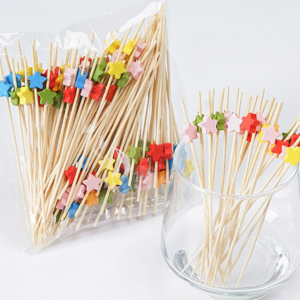 Factory Direct Sales Food Grade Bamboo Round Skewers Fruit Skewers Various Shapes Skewers