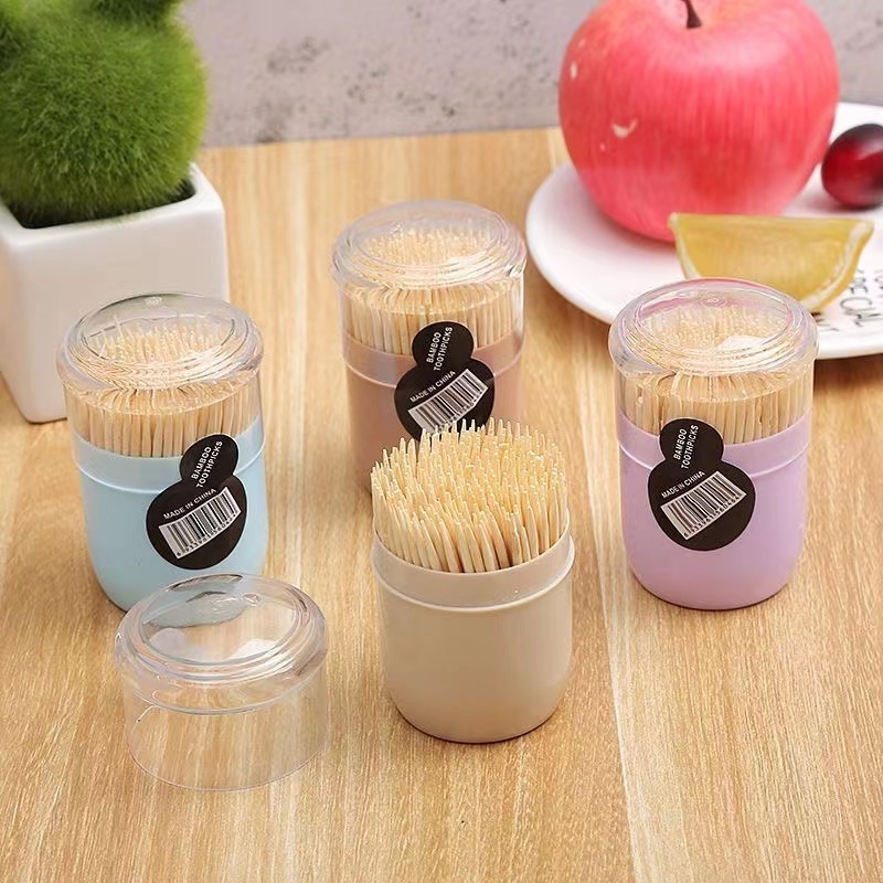 High Quality Friendly Sturdy Smooth bamboo tooth pick wooden food kid white pp  wooden tooth picks