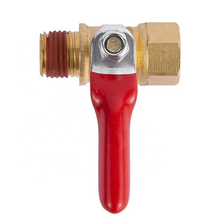 Air Compressor Brass Ball Valve Handle Shut Off Switch 1/4 Inch Male And Female NPT Thread Pipe Fitting