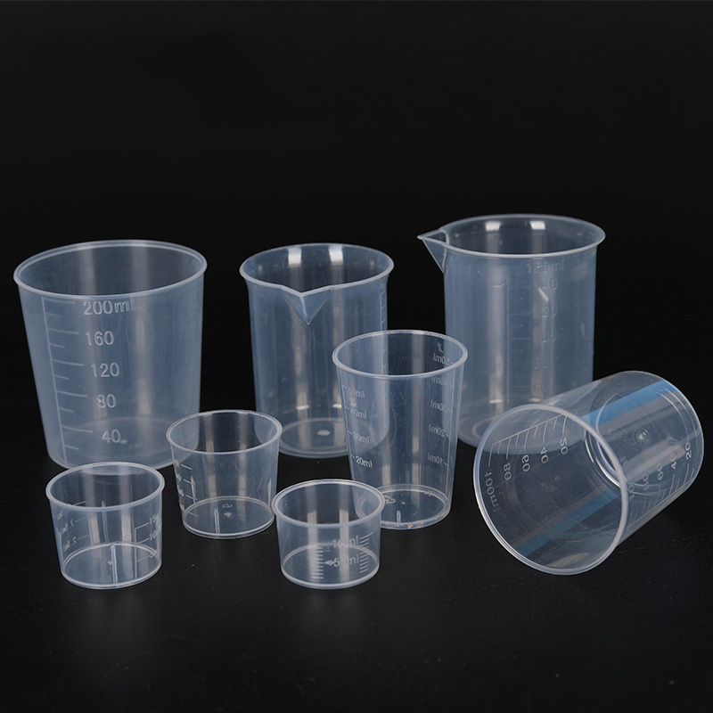 Factory wholesale thickened PP plastic measuring cup 15ml 30ml measuring cylinder with scale small measuring cup