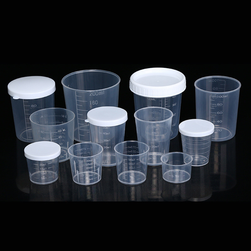 Factory wholesale thickened PP plastic measuring cup 15ml 30ml measuring cylinder with scale small measuring cup