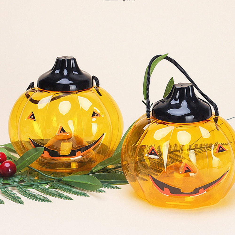 Halloween Portable Children's Performance Props Decoration Creative Pumpkin Bucket Food Candy Jar