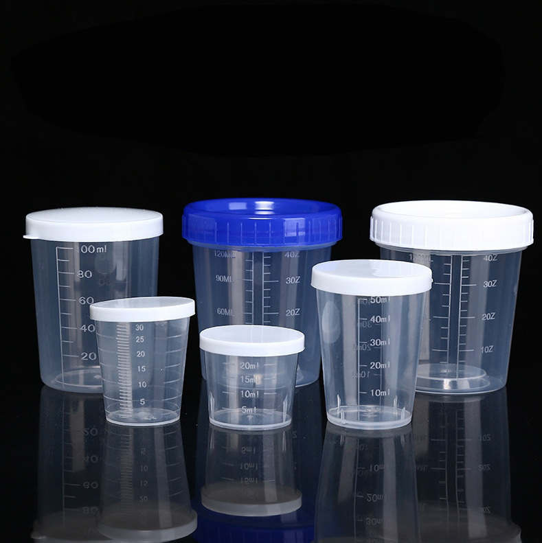 Factory wholesale thickened PP plastic measuring cup 15ml 30ml measuring cylinder with scale small measuring cup