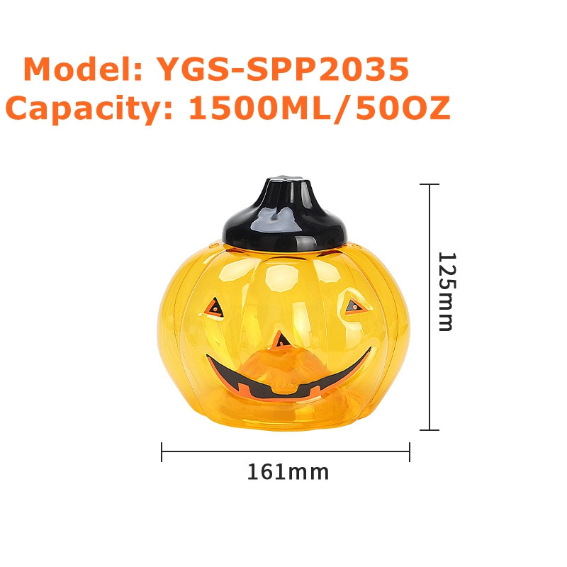 Halloween Portable Children's Performance Props Decoration Creative Pumpkin Bucket Food Candy Jar