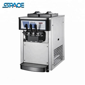 Three flavors soft serve machine mini soft serve ice cream machine with soft ice cream flavors