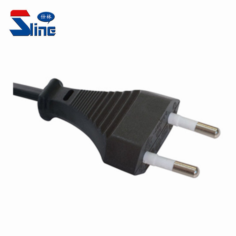 Indonesia 2 prong power cord plug with Indonesian mains cable SNI certificate 16A 250V