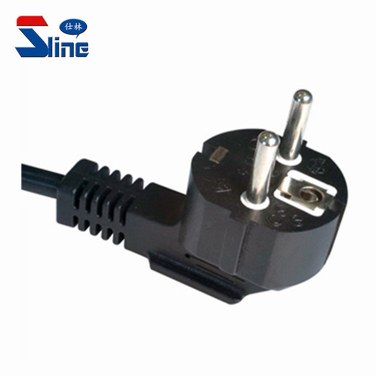 Indonesia Schuko power cord plug available H03RT-H braid cable with Indonesian SNI certificate 16A 250V