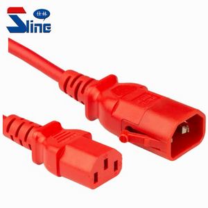 Locking Data Center Power Cables IEC 60320 P-Lock C14 to C13 Server rack Power cords plug PDU power leads Custom length Color