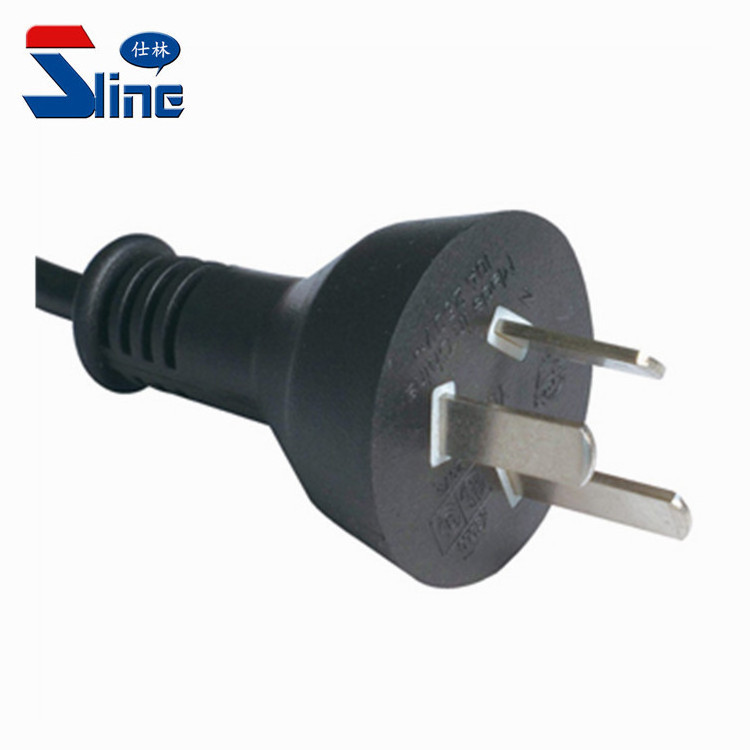 IRAM 2073 Argentina 3 pin plug to Auto Locking IEC 320 C13 power cord cable with Lock Argentine IRAM certification