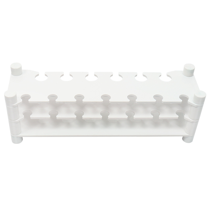 School chemistry laboratory equipment Multipurpose 2 layer customized plastic test tube rack rack