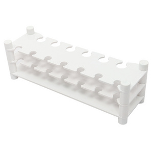 School chemistry laboratory equipment Multipurpose 2 layer customized plastic test tube rack rack