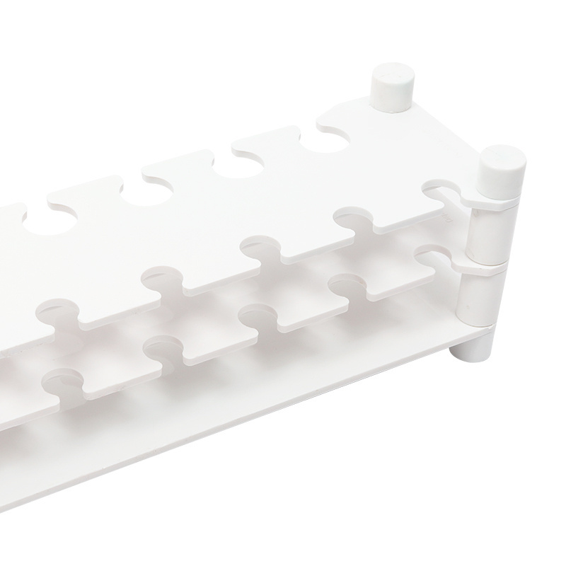 School chemistry laboratory equipment Multipurpose 2 layer customized plastic test tube rack rack