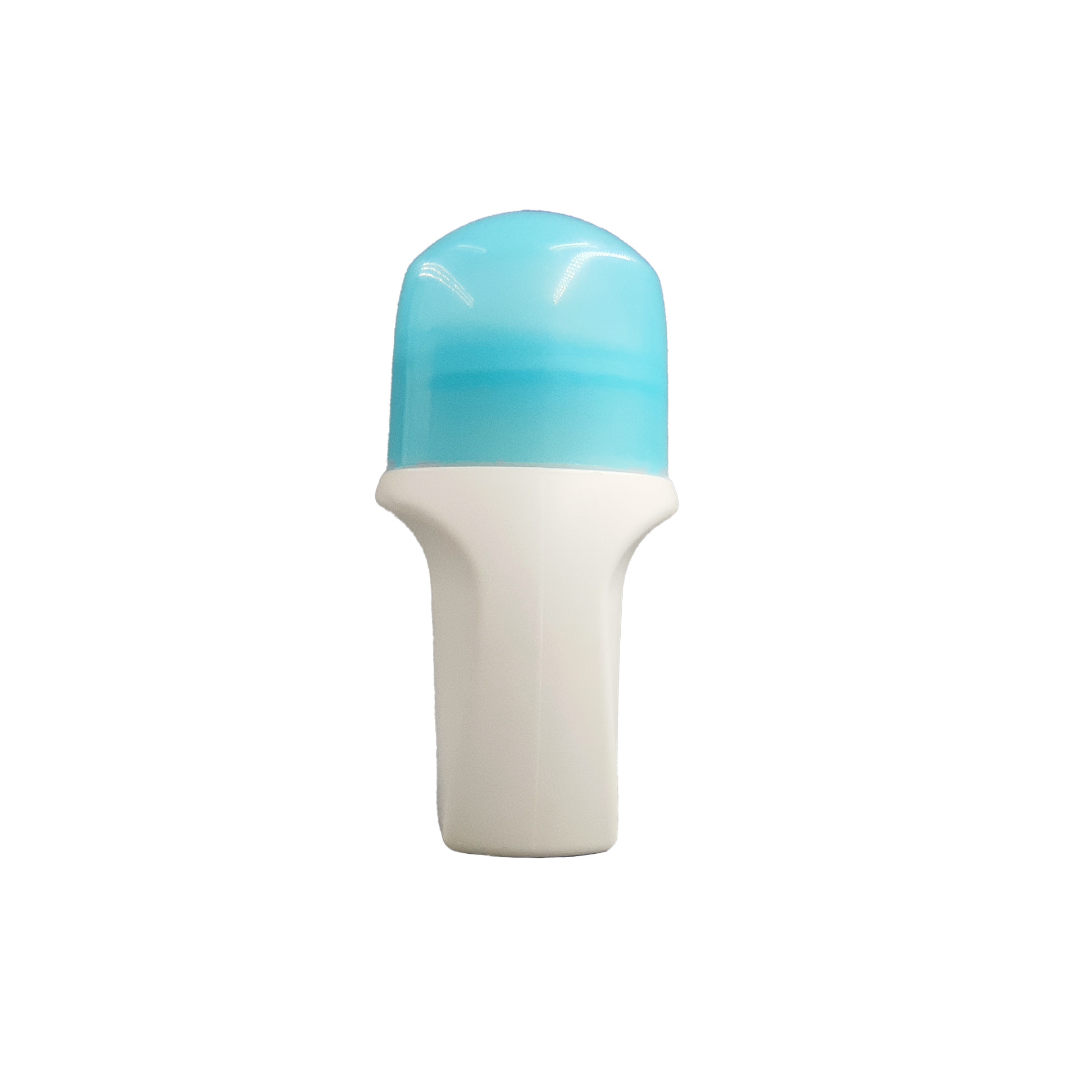 High quality and hot sell custom 50ml 60ml 75ml PE plastic deodorant antiperspirant roll on bottle with colorful caps