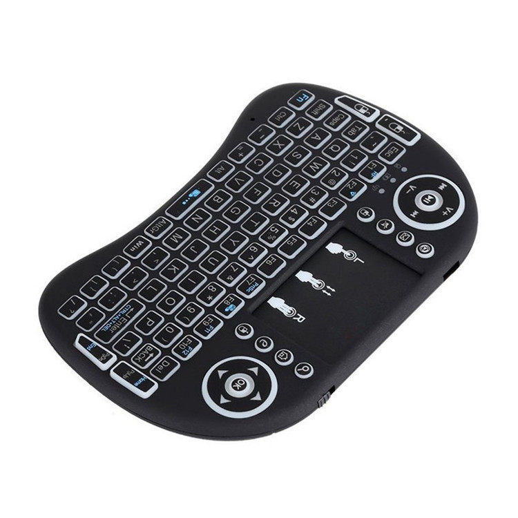 Backlit Rii mini keyboard wireless , i8 mini wireless keyboard remote control for smart tv keyboard wireless air mouse