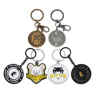 Personalised promotional 2d 3d metal enamel key chain keyring custom design logo key rings fashion steel smart keychain keychain