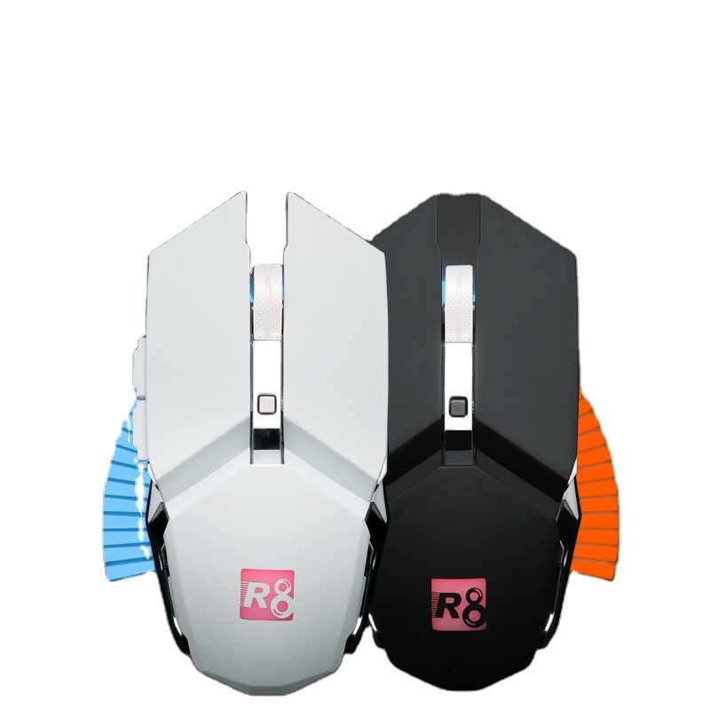 R8 2021 new Mechanical Wireless Rechargeable with polling rate and  move speed l Gaming 7 D Mouse