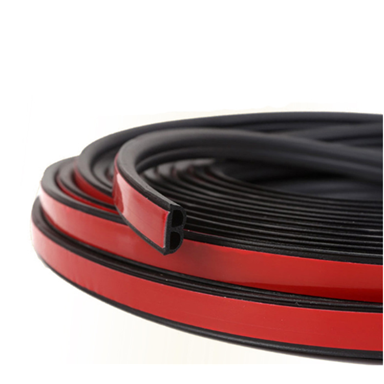 B/D shape EPDM rubber seal strip with self adhesive for car door