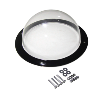 Custom made transparent Plastic ABS hemispherical half ball shape Acrylic Dome with / without Flange