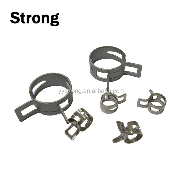 metal constant tension spring type hose clamp