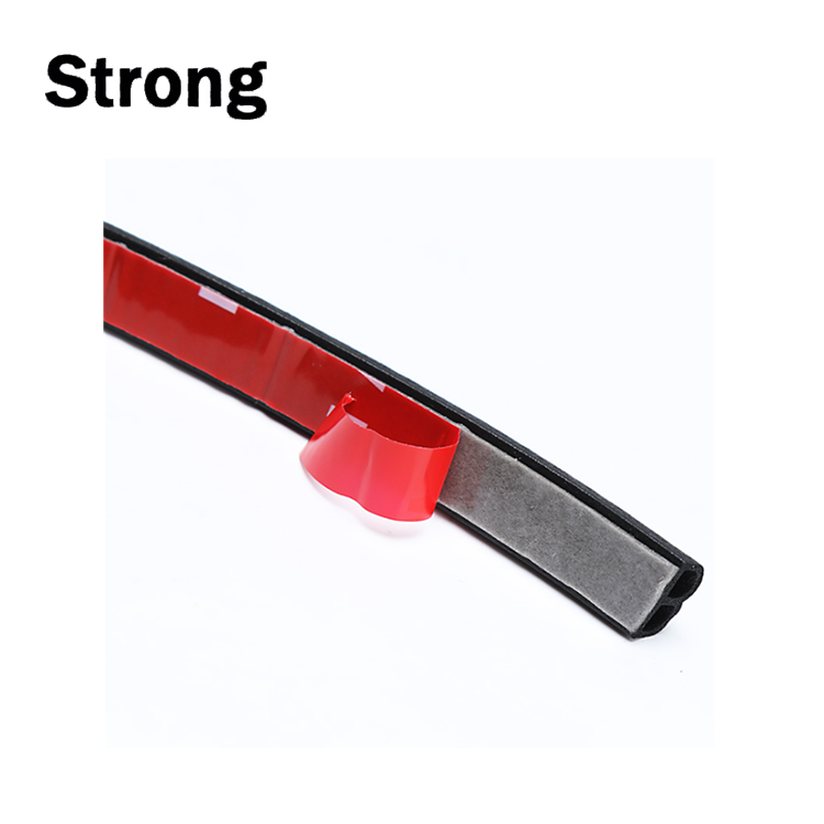 B/D shape EPDM rubber seal strip with self adhesive for car door