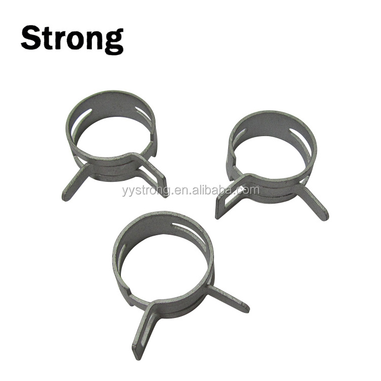 metal constant tension spring type hose clamp