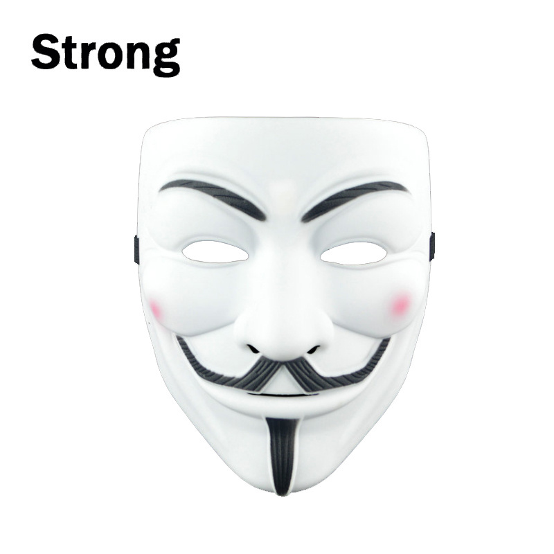 V for Vendetta Anonymous Guy Fawkes Resin Fancy Cool Costume Cosplay Mask for Parties