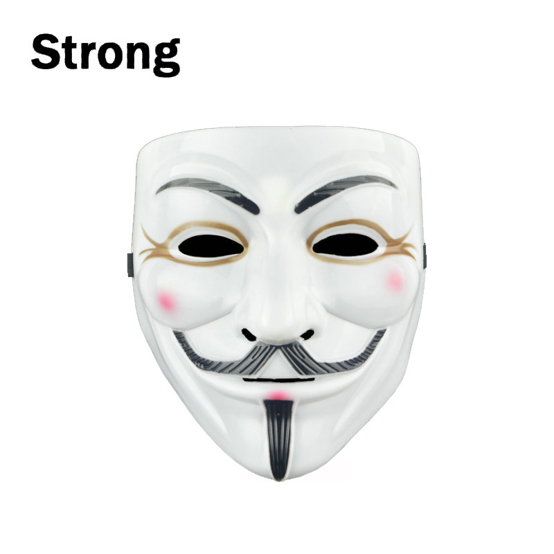 V for Vendetta Anonymous Guy Fawkes Resin Fancy Cool Costume Cosplay Mask for Parties