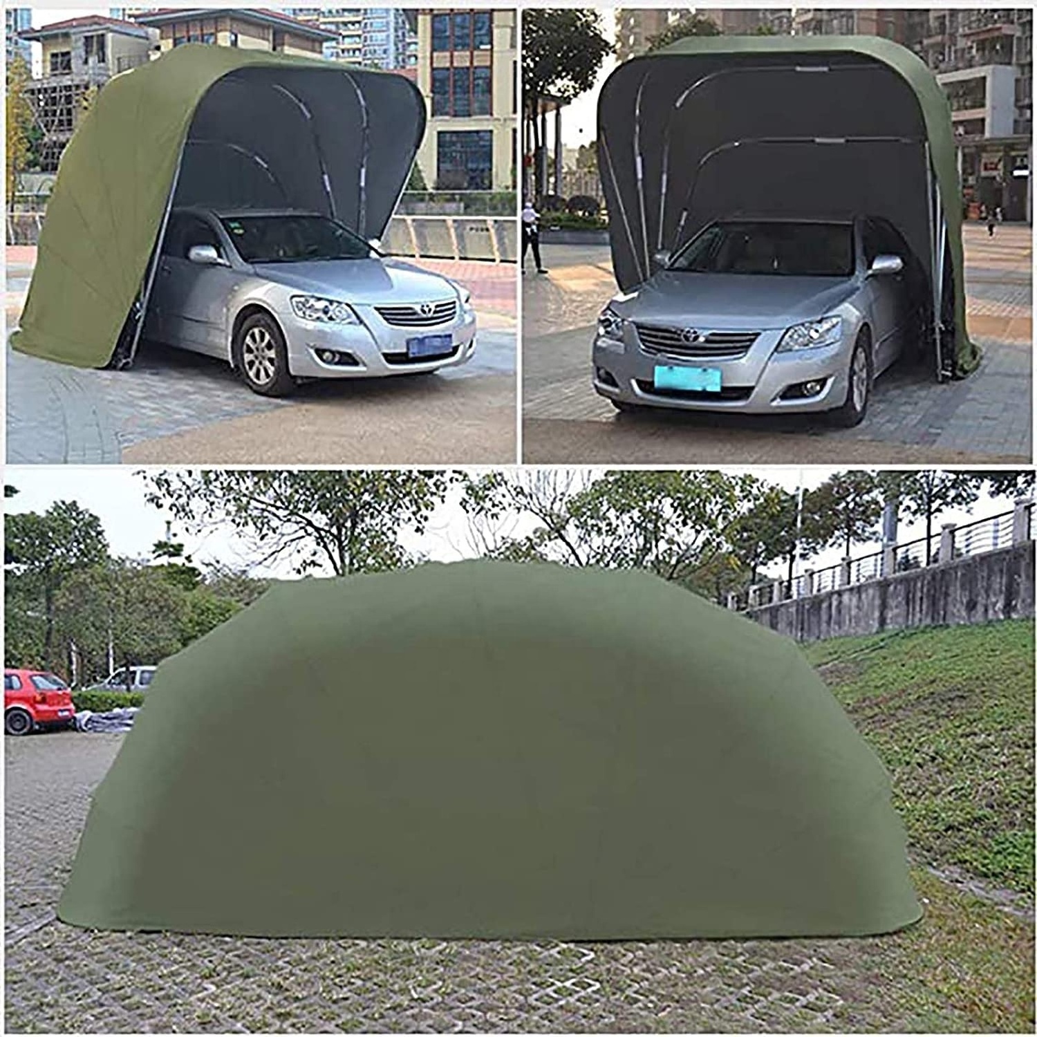 Rainproof windproof waterproof steel metal car tent garage canopy simple mobile ports for car parking garage cover