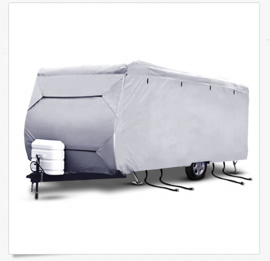 heavy duty top 4 layer non-woven fabric hail protection caravan rv travel trailer cover 22 26 30 ft