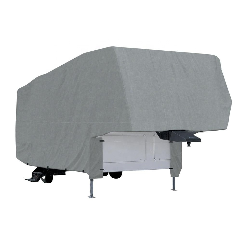 heavy duty top 4 layer non-woven fabric hail protection caravan rv travel trailer cover 22 26 30 ft