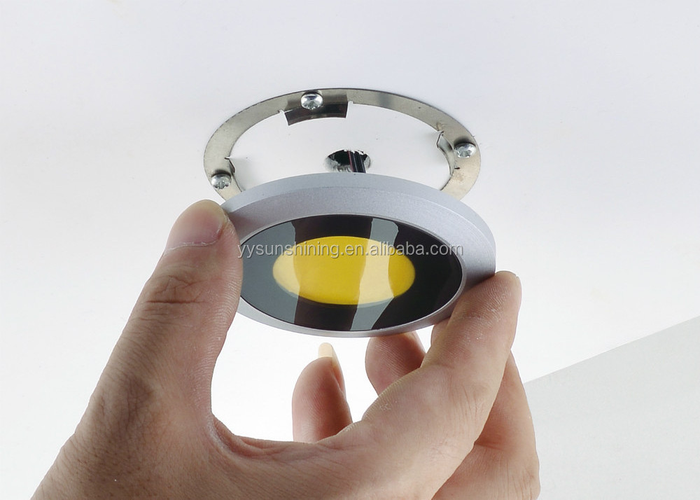 ultra-thin Recessed led Puck Light 3W COB 230LM 3000K CRI80 IP20 led wall light led stair light