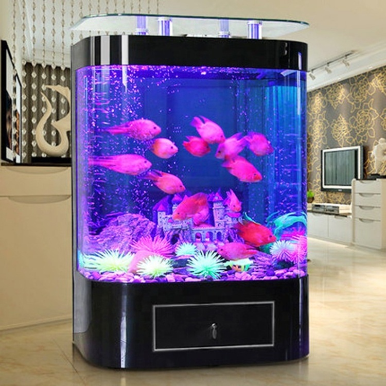 Customized Marine Large 200 Gallon Fish Aquarium, Factory Direct Sale Indoor Household Large Acrylic Fish Tank