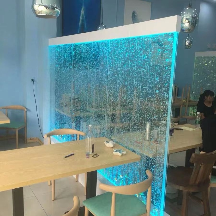 Acrylic bubble wall fountain customized decorative partitions used for home room partition panels