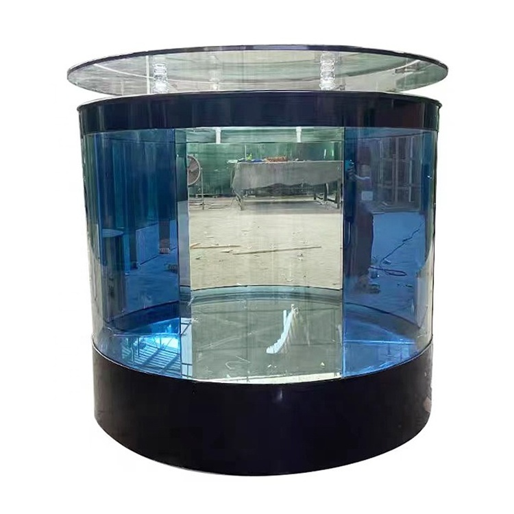 Round Aquarium cylindrical fish tank Acrylic Aquarium Elegant Cylinder Shape Hotel Large Acrylic Aquarium