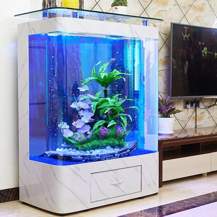 Customized Marine Large 200 Gallon Fish Aquarium, Factory Direct Sale Indoor Household Large Acrylic Fish Tank