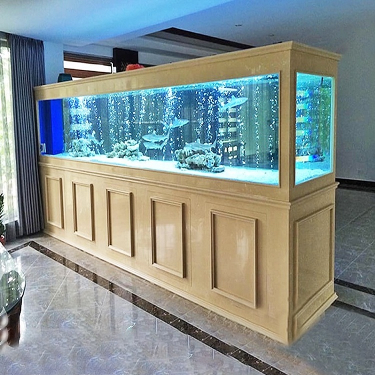 Large marine acrylic large arowana fish tank home living room aquarium 200/500/800/1000/1500 Gallon Fish Aquarium