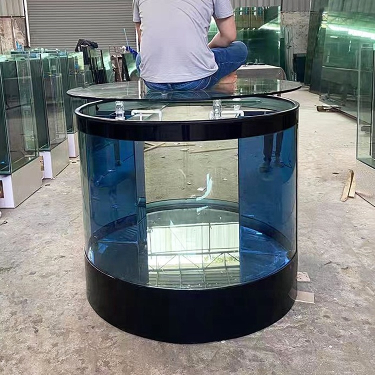 Round Aquarium cylindrical fish tank Acrylic Aquarium Elegant Cylinder Shape Hotel Large Acrylic Aquarium